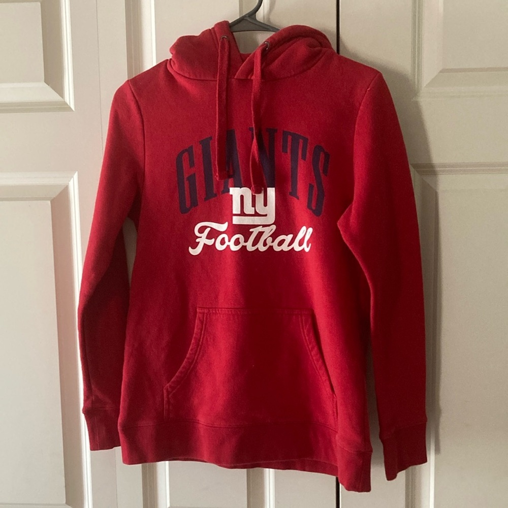 Pro Line Fanatics NY Giants women’s hooded sweatshirt red small football NFL